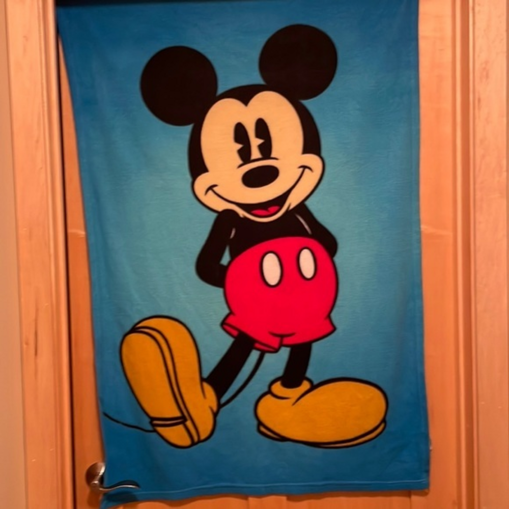 Disney Mickey‎ Mouse Blanket Throw Blue